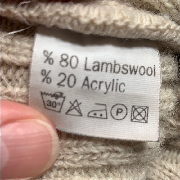 Leopard Print Faux Fur Wool Blend Sweater - Picture 4 of 4